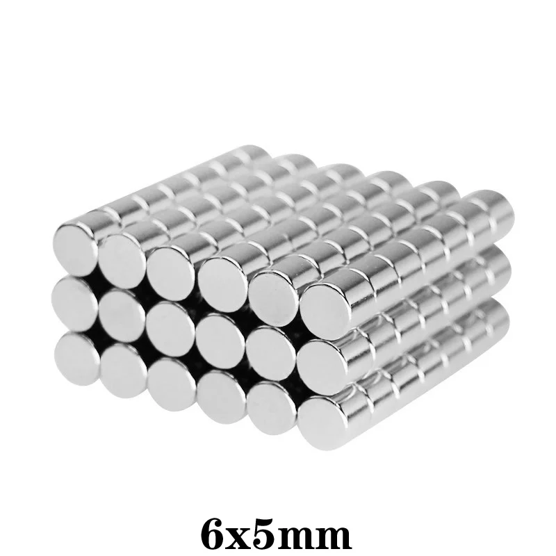 20~500pcs 6x5 mm Rare Earth Neodymium Magnets 6mm x 5mm Super Powerful Strong Magnets disc 6x5mm Small Round magnet 6*5 mm