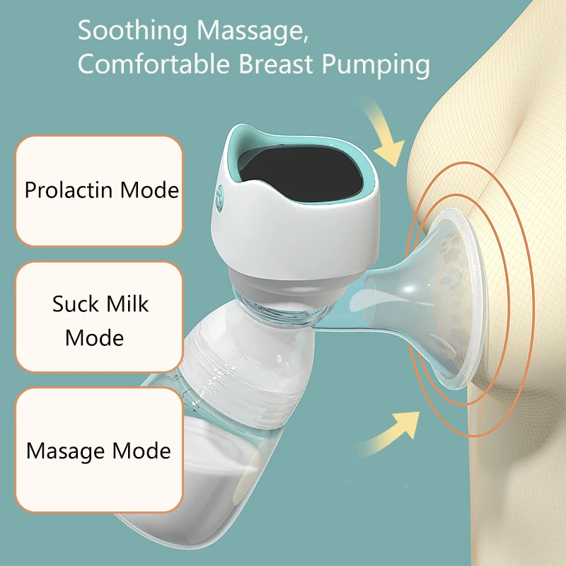 Baby Electric Breast Pump USB Charging Portable Milk Pump Baby Feeding Massage Battery Inside Breast Milk