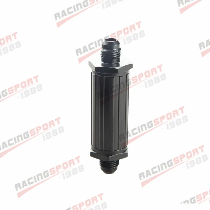 Anodised Billet Magnetic Fuel Filter 30 Micron AN-6 AN6 6AN Black