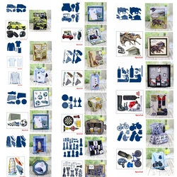 Mixed Sports T-shirt Car Chess Metal Cutting Dies Matching Paper Cardstock DIY Card Album Making Scrapbooking Crafts 2020
