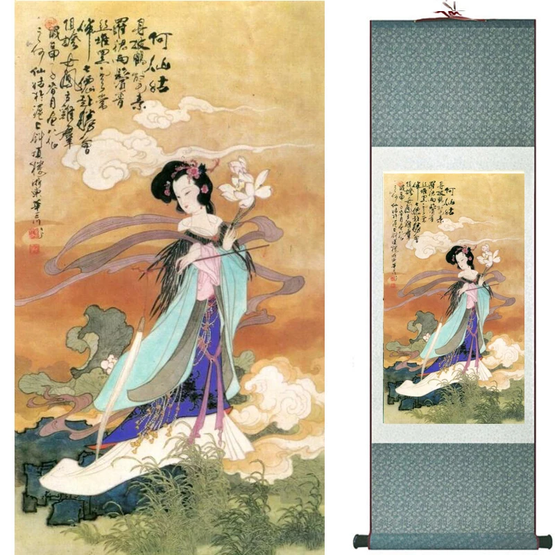 Traditional Chinese art painting Silk scroll painting   Chinese wash painting Chinese wash painting  201907300024