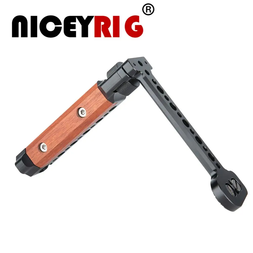 

Niceyrig Dedicated Wooden L-Side Handle Handgrip For Ronin S /Ronin SC /ZHIYUN II /Crane V2 /ZHIYUN Weebill Lab Handheld Gimbal