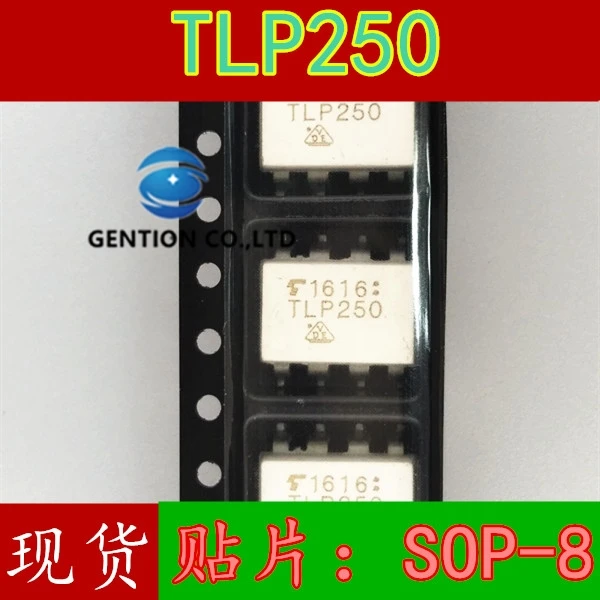 Novo acoplador fotoelétrico tlp250 sop8, acoplador de luz fotoelétrico, saída lógica em estoque 100% novo e original, 10 peças