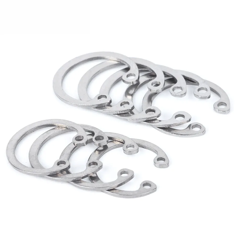 2/20PCS 304 Stainless Steel Circlips untuk Lubang Cincin Penahan Bantalan Lubang Snap Ring Clamp Cincin M8 m9 M10 M11 M12 M13-M75