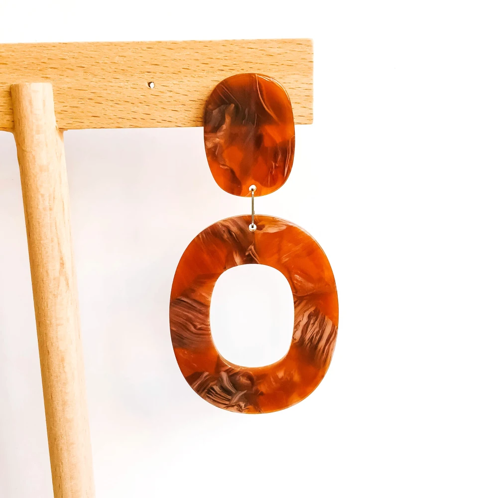 ZEROUP Oval Stud Earrings Ear Accessories Jewelry Component Ornaments Diy Material Handmade 6pcs