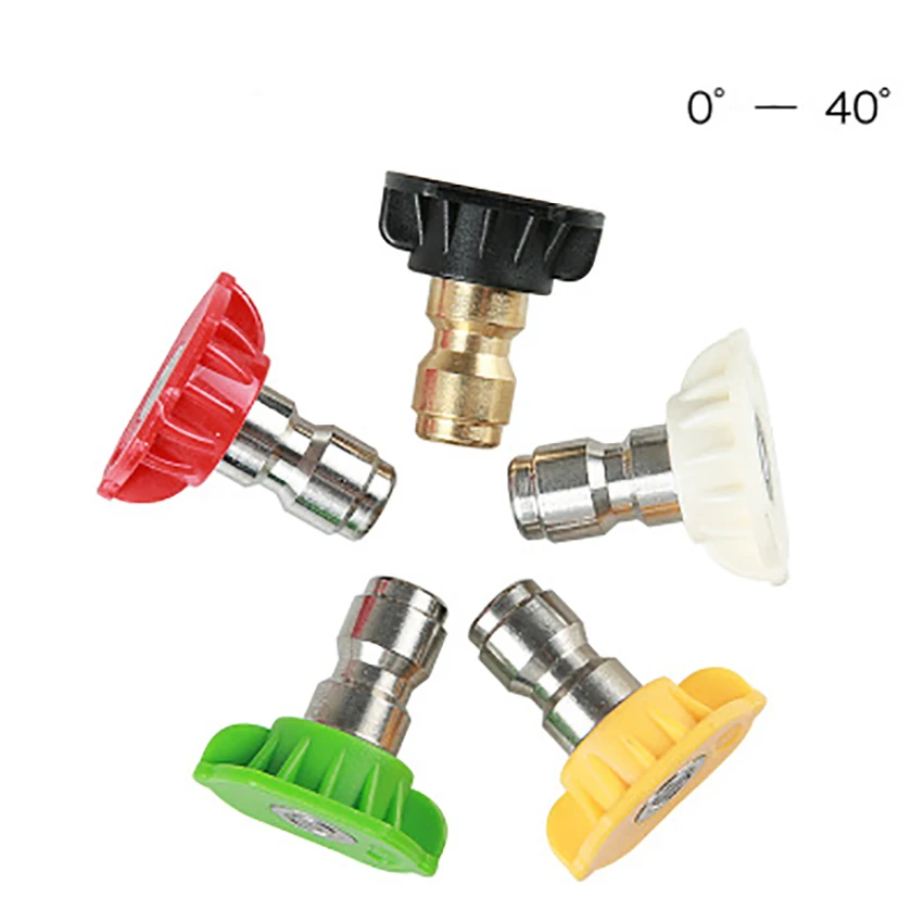 G1/4 de aço inoxidável-conecte rapidamente o bocal de pulverizador máquina limpa de alta pressão 5 modo pistola de água peças de lavagem do carro conector fêmea