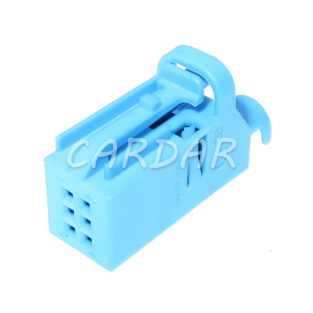 1 Set 6 Pin 0.6 Series Blue Auto Tire Pressure Wire Harness Plug AC Assembly Car Plastic Housing Cable Connector 1-1534121-5