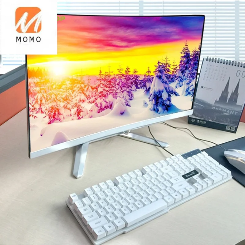 Stand-up All-in-One Computer 23.8 Inch I7 8GB Mini Desktop All-in-One Computer Quasi-System Curved Computer I3