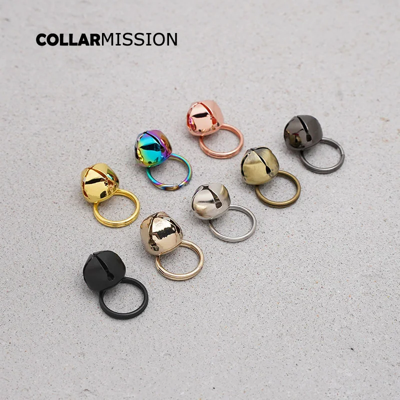 1pc Retailing DIY accessory 12mm lovely have the bell for cat collar high quality plated metal buckle 8 colours