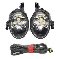 LED Fog Lamp For VW Golf 6 Jetta 6 Caddy Touran Tiguan Car-Styling Front LED Fog Lamp Light And Wire