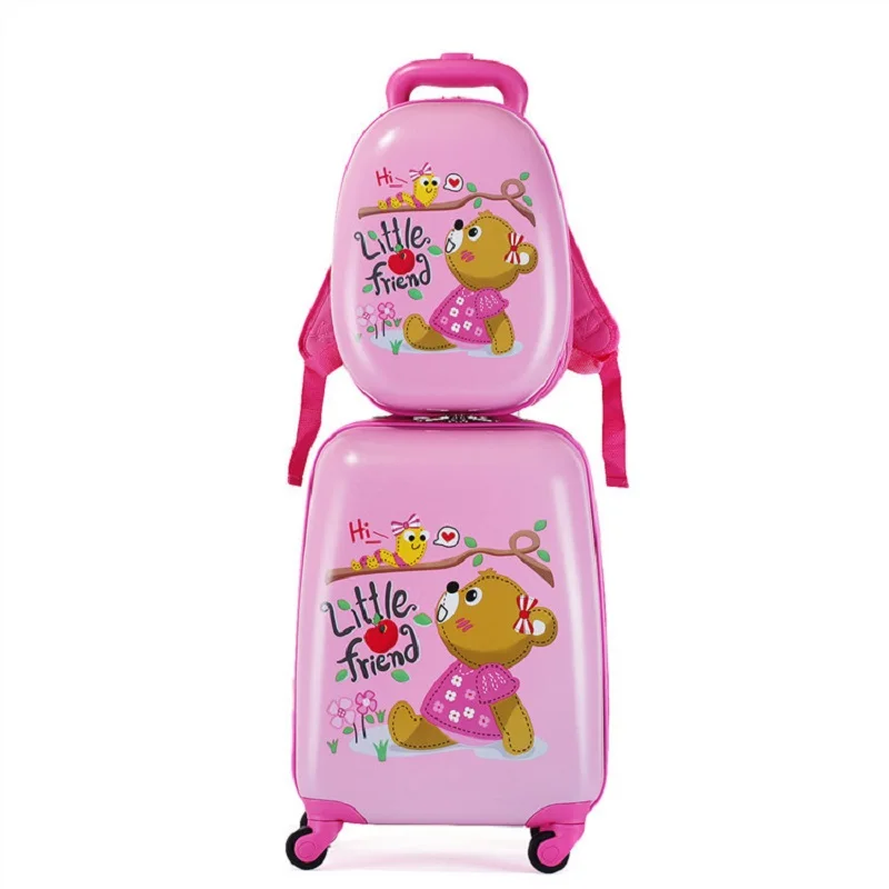 LeTrend Cute Cartoon Suitcases Wheel Kids Unicorn Rolling Luggage Set Spinner Trolley Children Travel Bag Student Cabin Trunk