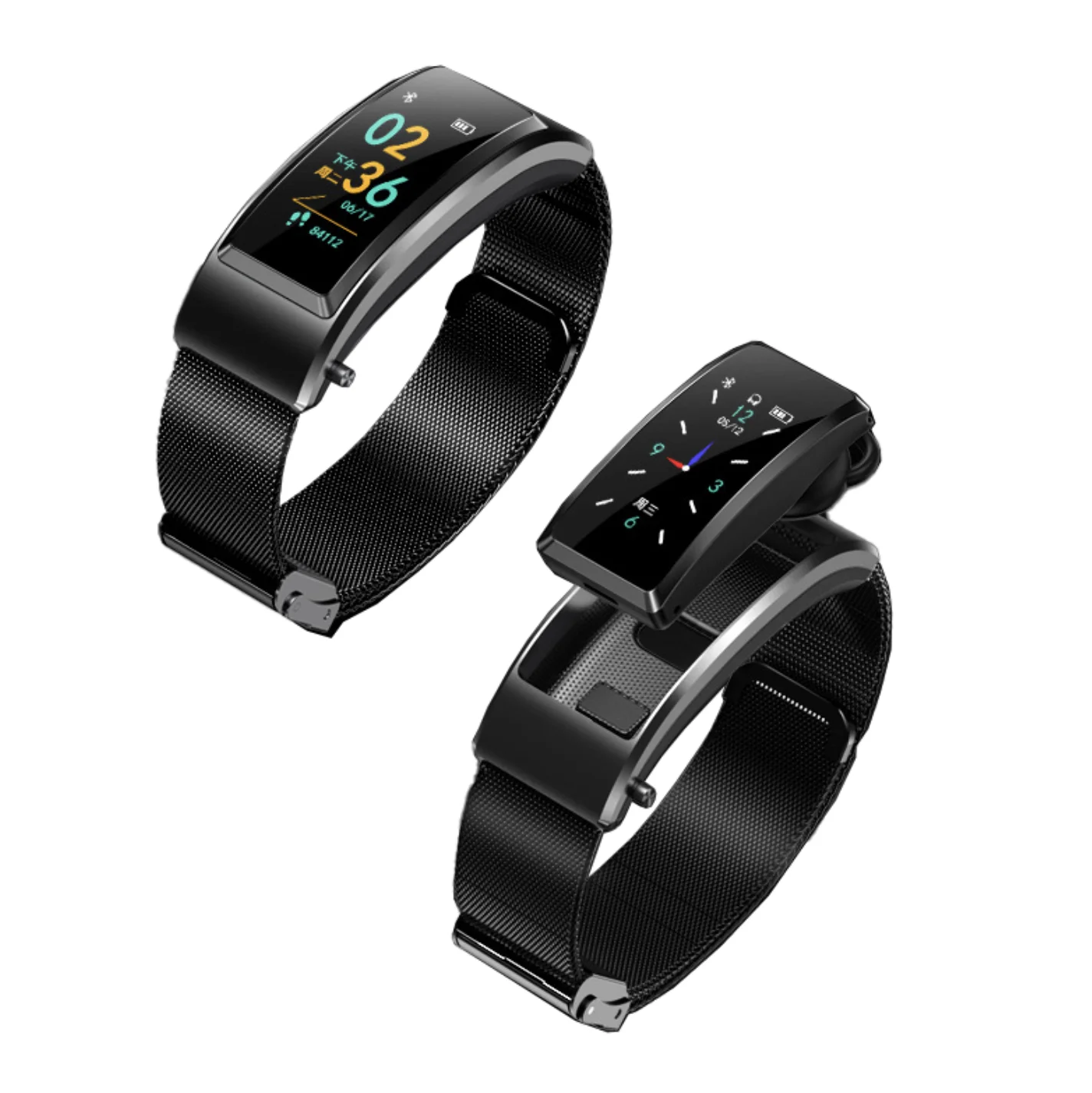 High quality New Arrival B6 smart bracelet with earbuds earphone wireless 2 in 1 smart watch earbud