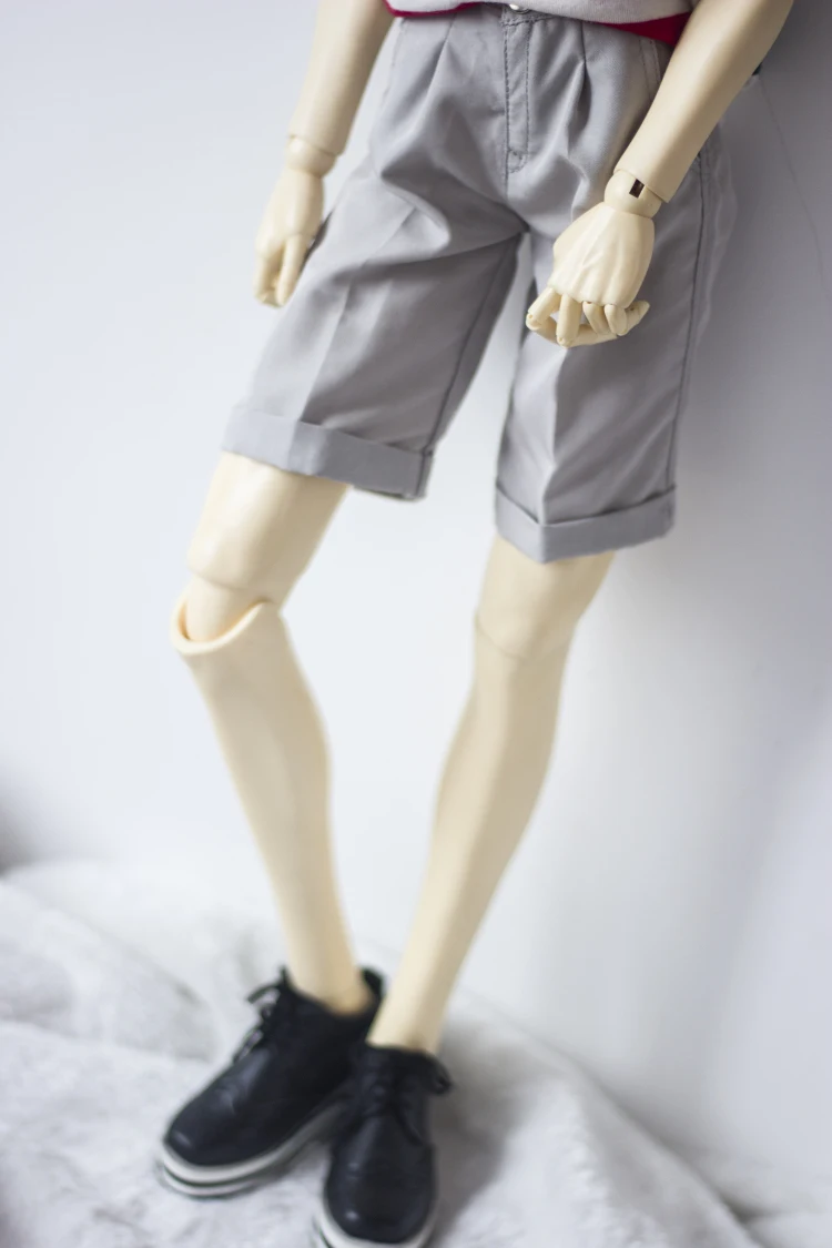 BJD doll clothes is suitable for 1/3 1/4 Uncle size cuffed suit medium pants 5 minutes pants 3 color doll accessories