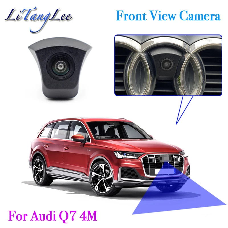 For Audi Q7 4M 2015~2021 Car LOGO Front View Camera Night Vision HD Waterproof Wide Angle Blind Spot Area Parking Camera