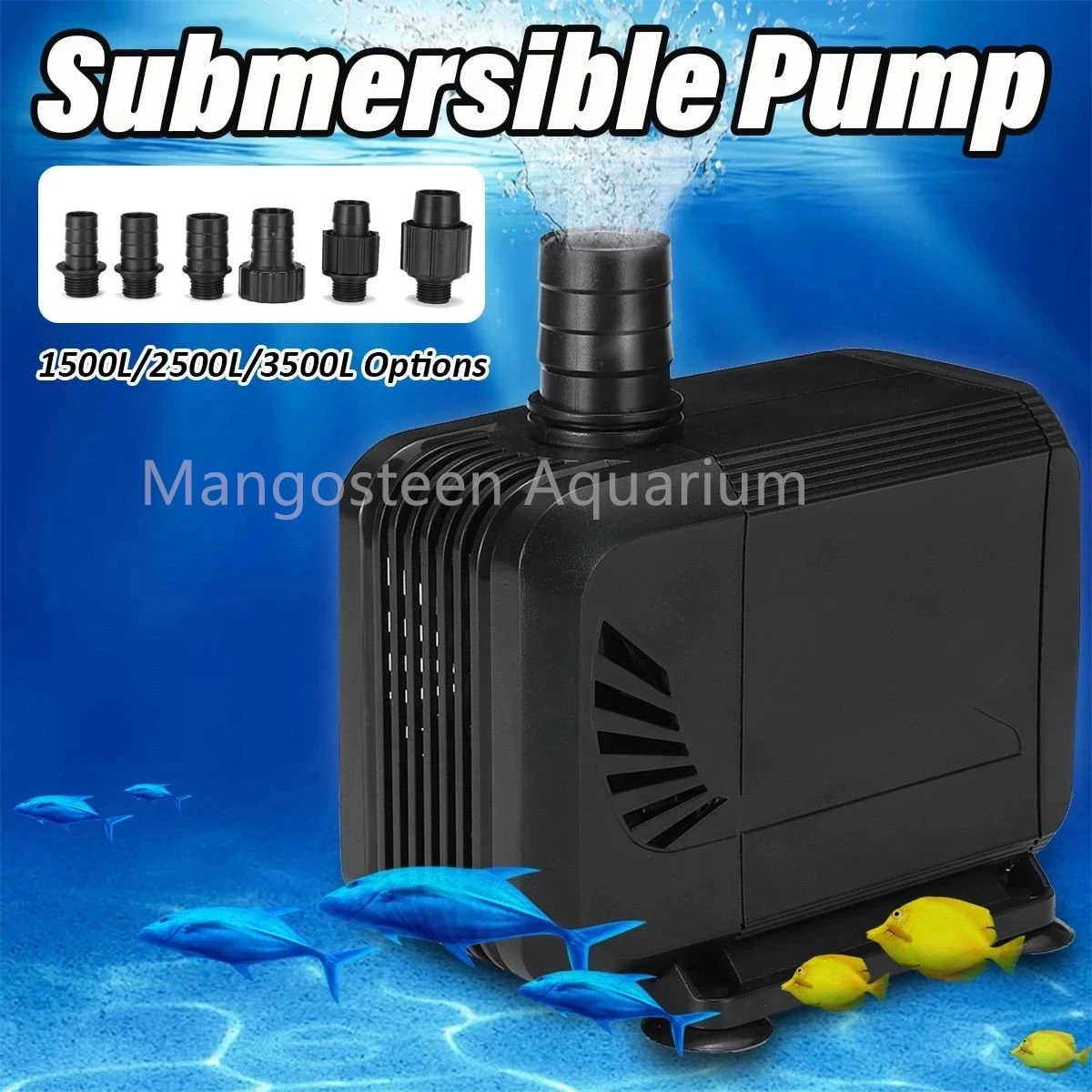 

1500/2500/3000/3500L/H Submersible Water Pump 15W 35W 40W 45W Fish Pond Aquarium Tank Waterfall Fountain Sump Water Pumps