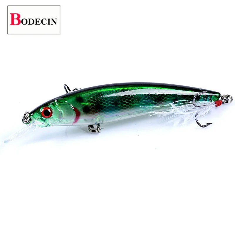 Jerkbait Minnow Fishing Lure Hard Plastic Bait Artificial Lures Bass Pike ABS Wobbler for Fish Hooks Crankbait 3D Eyes Sea 1pcs