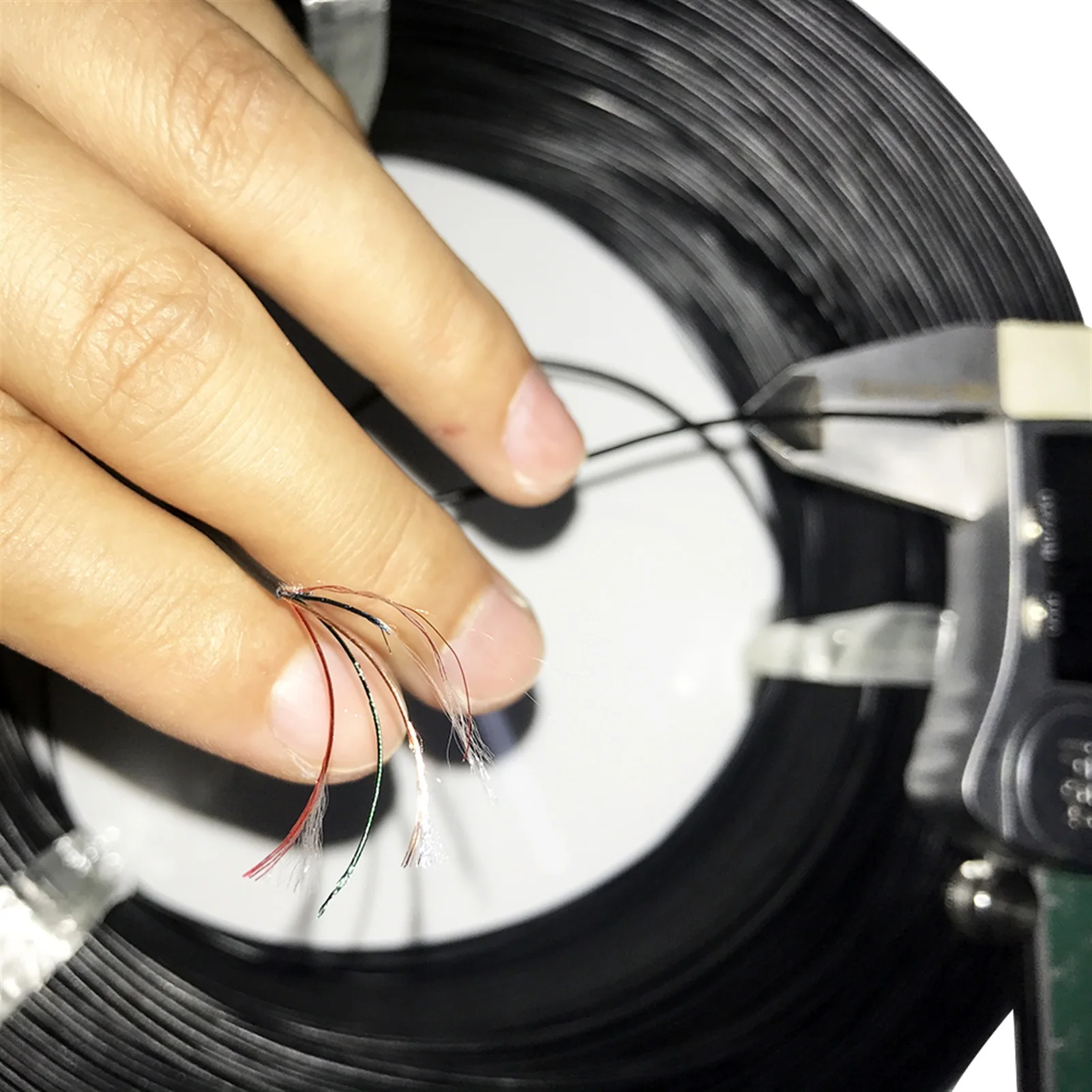 2core 3core 4core 5core Enameled Wire, Insulated Cable Superfine Glass Fiber Headphone Wire, Out Diameter 1.4mm PVC Signal Cable