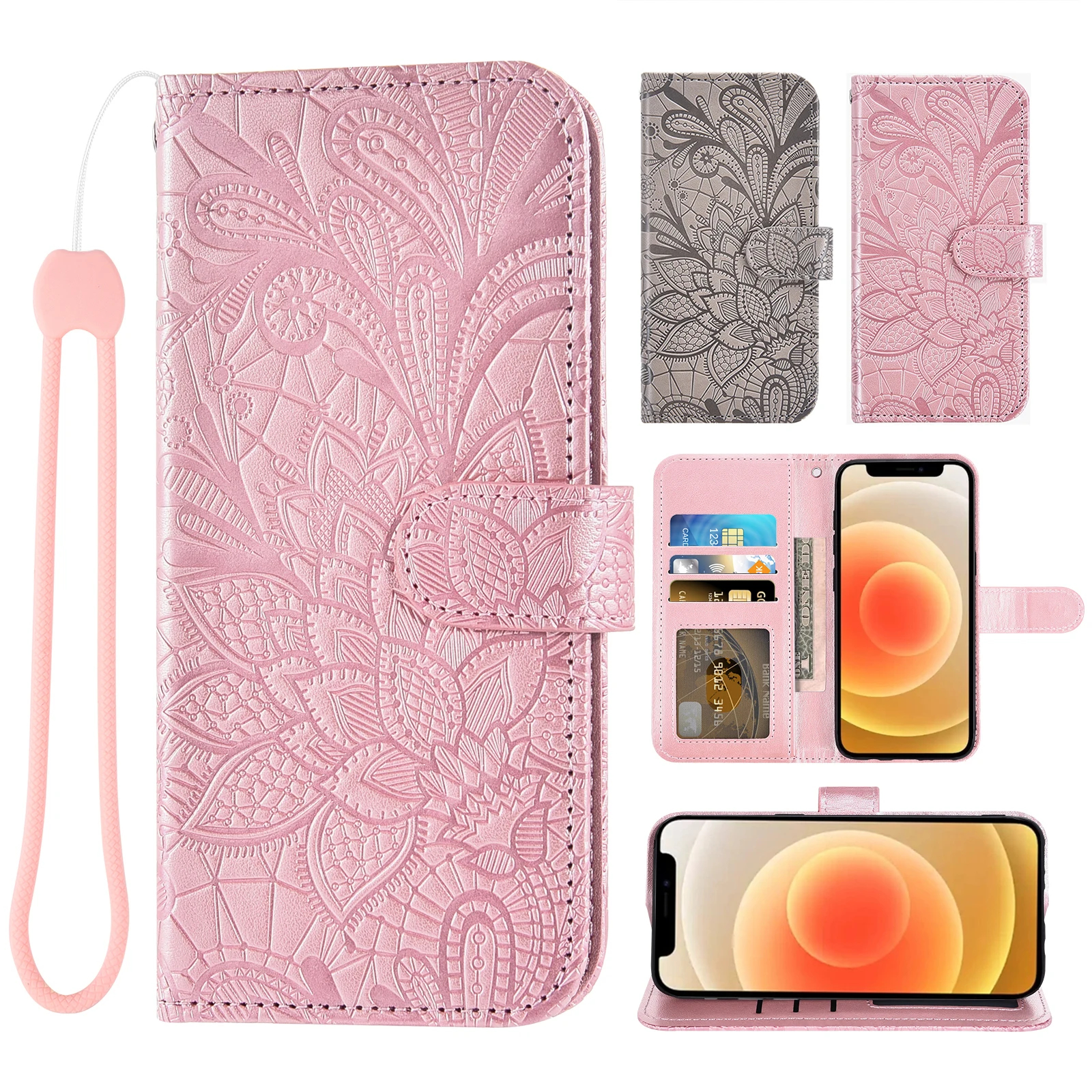 Flip Wallet Phone Case For Samsung Galaxy S20 S21 FE Ultra 5G S10e S10 Lite S9 S8 Plus S7 S6 Active Edge S 20 10 8 9 S5 S4 S3