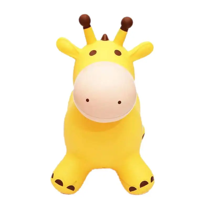 Inpany Bouncy Giraffe Inflatable Jumping Giraffe Bouncing Animal