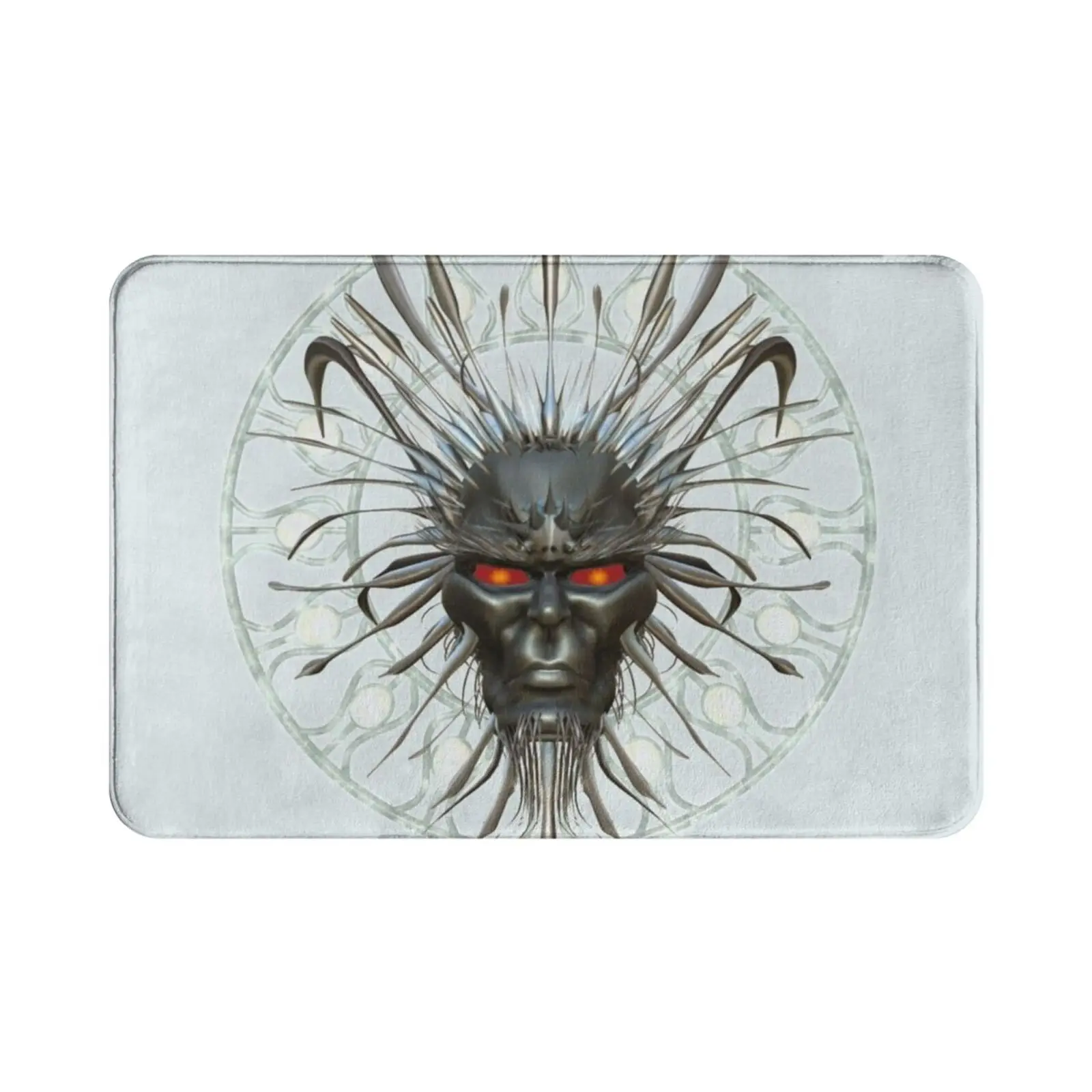 

Devil Carpet Mat Rug Cushion Soft Non-Slip Dark Art Death Demon Devil Fantasy Halloween Horror Pagan Art Demon