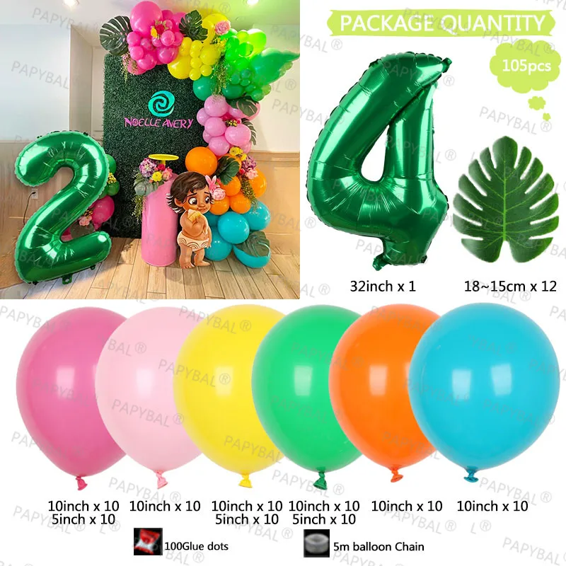 105 pz Disney Moana Palloncini Ghirlanda Arco Kit 32 