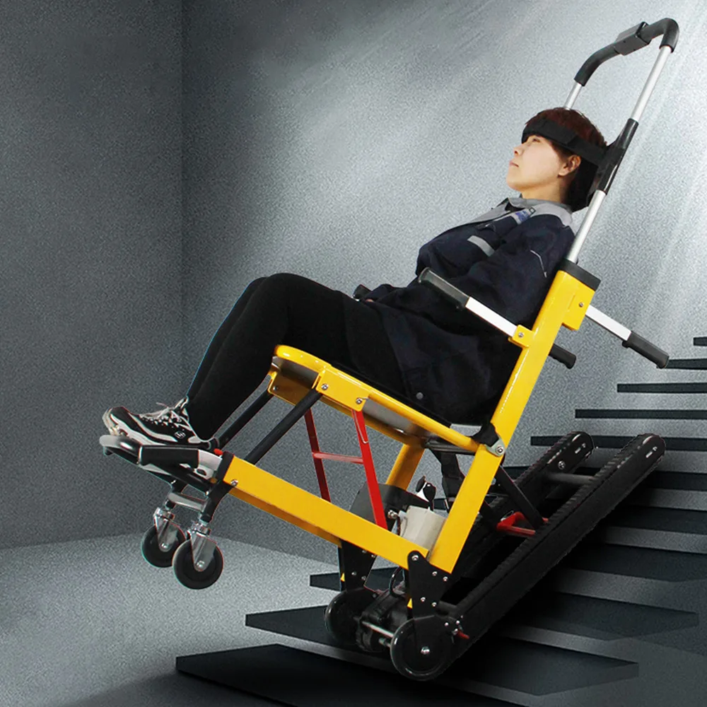 150KG Electric Climbing cart Up and Down The Stairs Portable Folding Climbing Machine Cart for Elderly Disabled