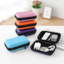 Portable Storage Bag Mobile Phone Data Cable Digital Charger Cable Organizer Bag  Zip Lock Case Mini Zipper Bag 12x8x4cm