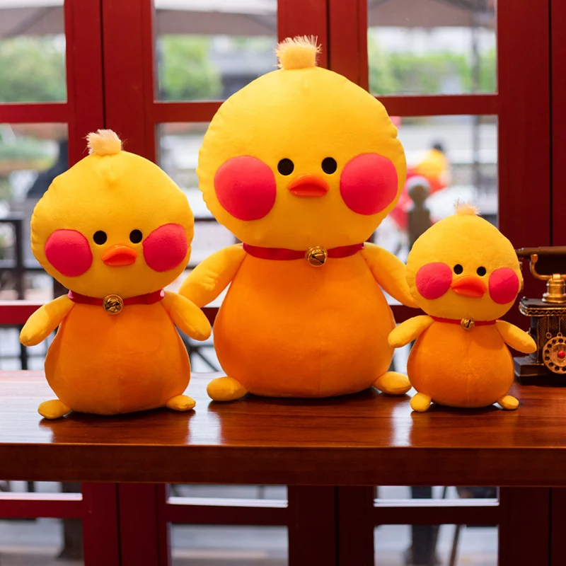 

25/35/45cm Cute LaLafanfan Cafe Duck Plush Toy Stuffed Soft Kawaii Cartoon Duck Doll Animal Pillow Christmas Gift for Children