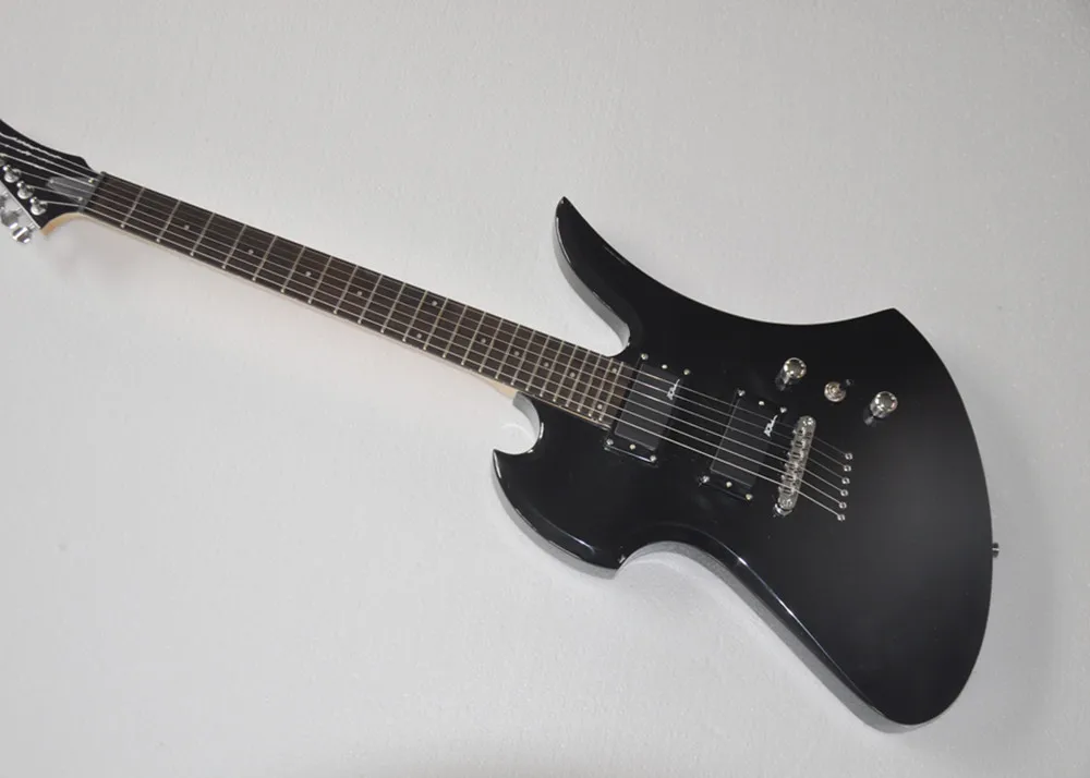 Black body Electric Guitar with Chrome Hardware,Rosewood Fingerboard,Provide customized service