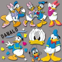 Classic cartoon lovely Donald Duck Daisy animation Heat Transfer for Clothing Printed Stickers Printed Decoration