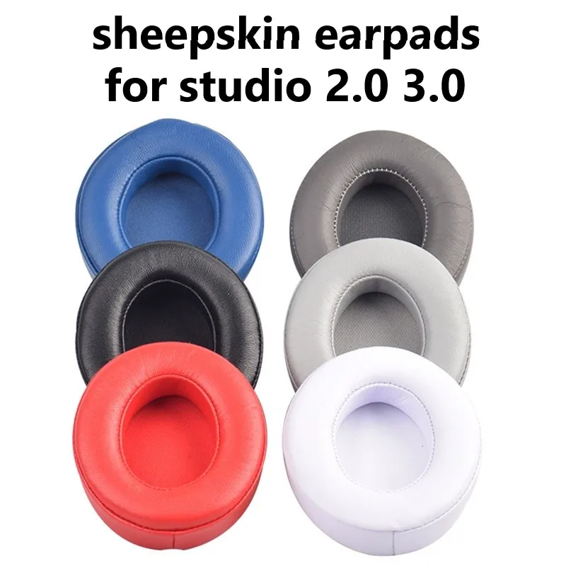 

Replacement Earpads for Studio2 Studio3 High Quality Comfortable Soft Sheepskin Earpads for Studio 2.0 3.0 Headphone