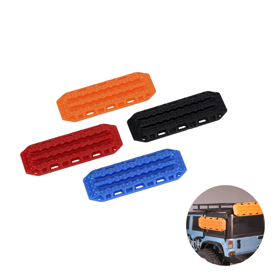 2 Pack 1:10 RC Crawler Car Orange/Black/Red/Blue Optional Plastic Sand Ladder Recovery Ramps Board For Axial SCX10 Traxxas TRX-4