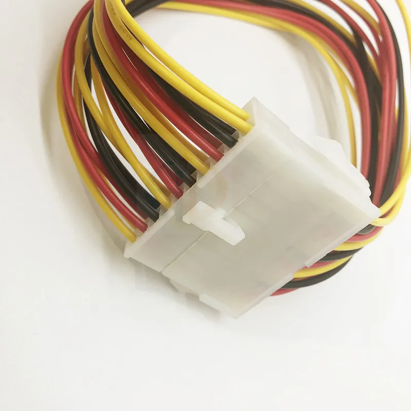 جيد 100% ATX 20 دبوس ذكر إلى 20Pin شاحن أنثي كابل البلاستيك 20Pin إلى 20 دبوس موصل محول كابلات الموصلات 20 ميناء 30 سنتيمتر