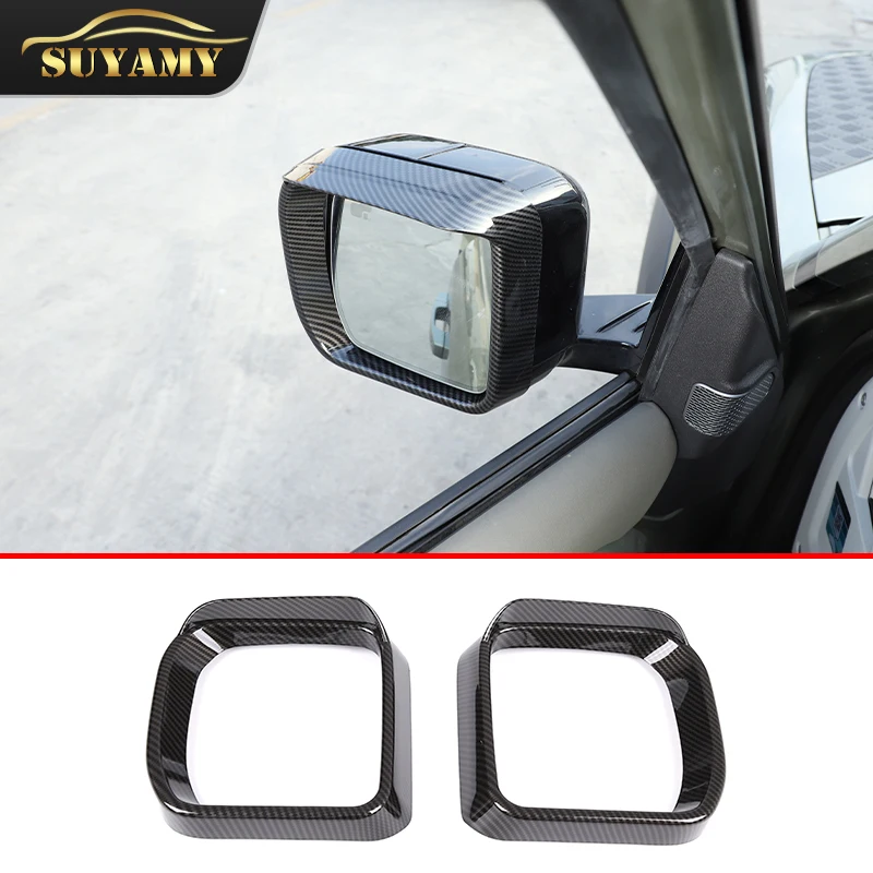 For Land Rover Defender 110 2020-2026 Car Side Rearview Mirror Covers Rain Eyebrow Frame Decorate Trim Sticker Auto Accessories