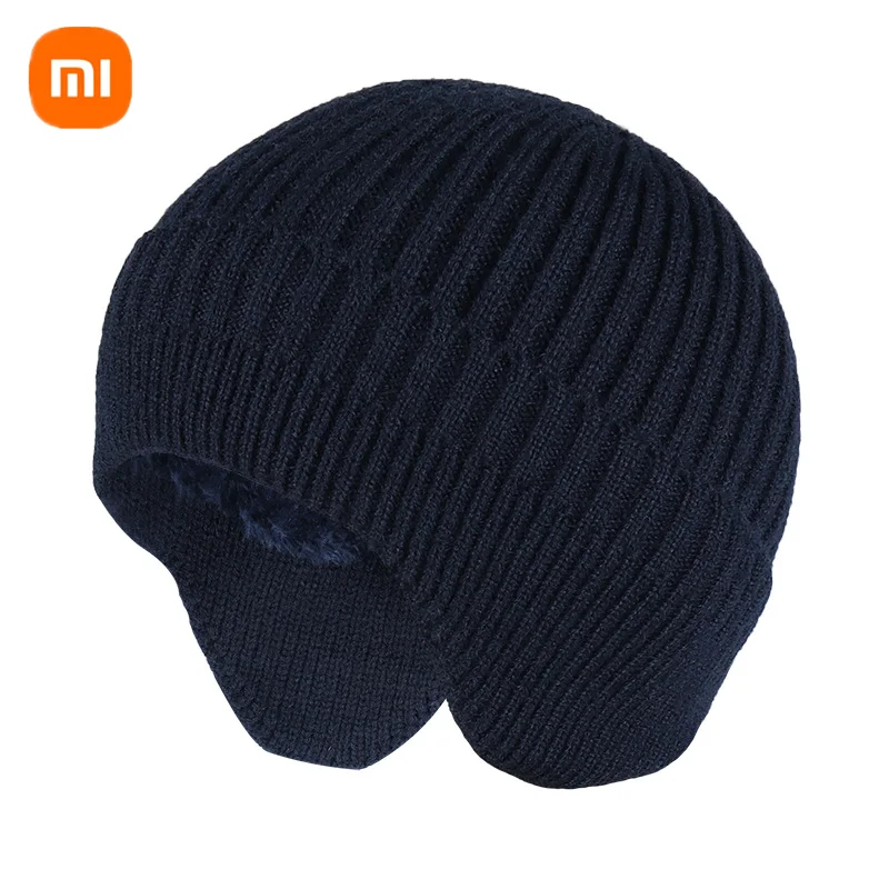 New xiaomi mijia hat ear protection cap plus velvet to keep warm, Windproof cycling ski outdoor knitted hat  for men and women