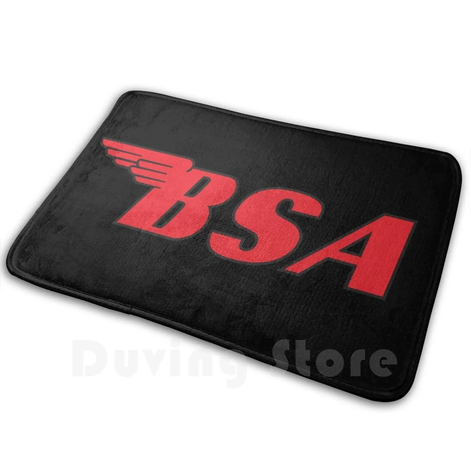 Bsa Motorcycles Logo 2 Mat Rug Carpet Anti-Slip Floor Mats Bedroom Motorcycle Norton Retro Chopper Classic Motorbike Matchless