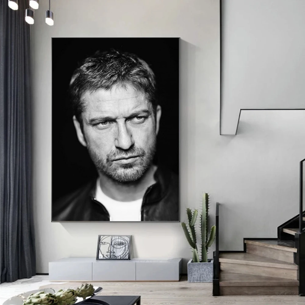 Canvas Painting New Gerard Butler gerard portrait Movie Actor Wall Art Poster Prints Picture For Decoration Living Room Bedroom