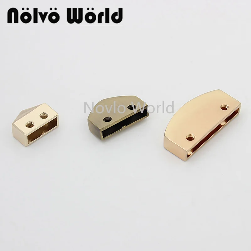 20 pieces 6 colors 12mm 18mm 27mm woman bag strap handle decoration end clips bags hardware finished clasp in screws