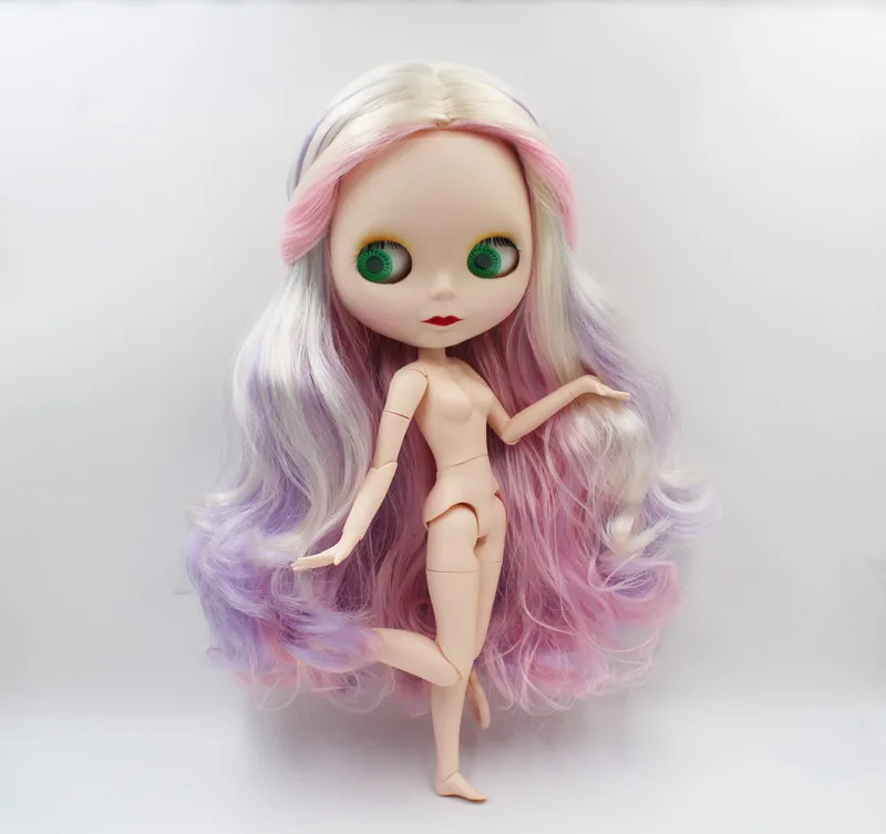 Free Shipping colorful RBL-921 DIY Blyth doll fashion hair 4 big eyes man body 1/6 BJD special price boy toy girl birthday gift