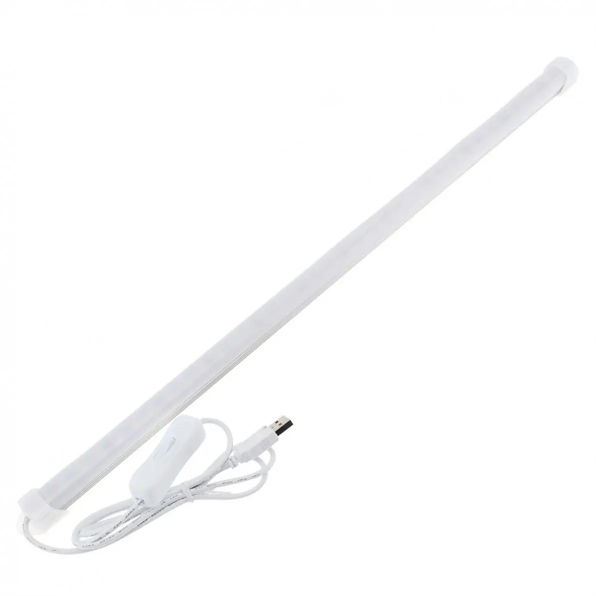 Imagem -04 - Lâmpada Led Bar Strip com Interruptor e Interface Usb para Iluminação Alumínio e Pvc Branco Frio Branco Quente 5v 50cm