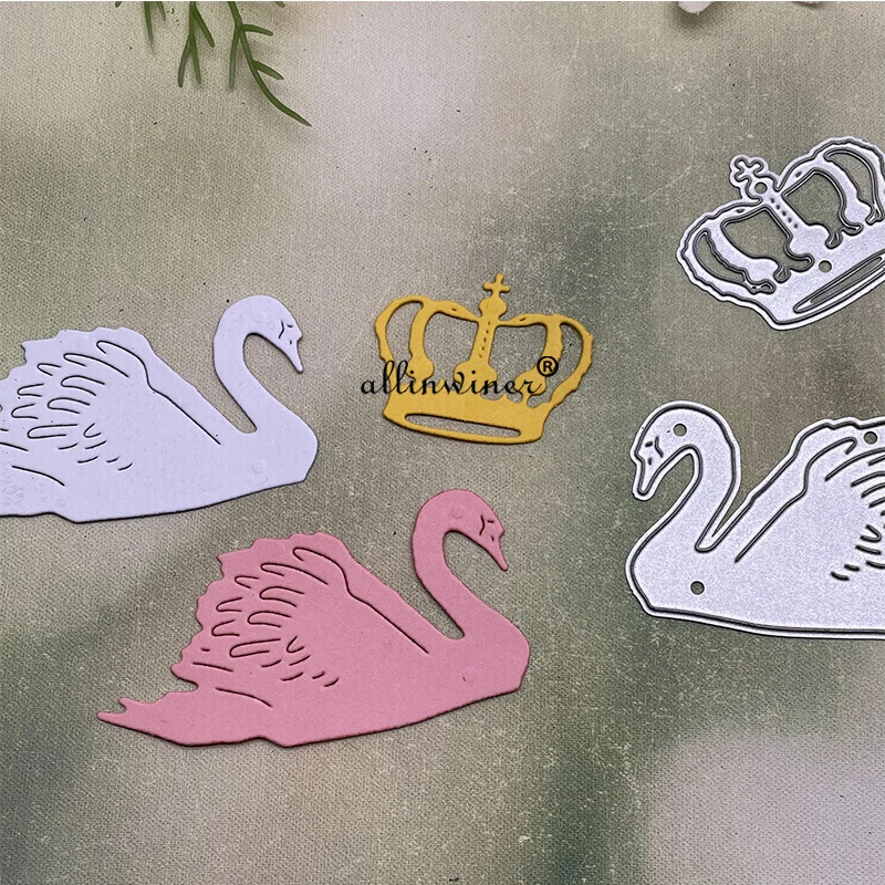 Swan crown decoration Metal Cutting Dies Stencils For DIY Scrapbooking Decorative Embossing Handcraft Die Cutting Template