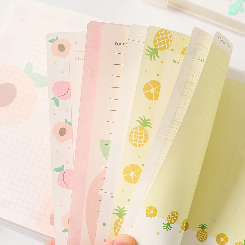 Newest 128 Sheets Kawaii Animal Fruit Notebook Memo Planner Dairy Monthly To Do It Plan Notepad Paperlaria Girls Birthday Gift