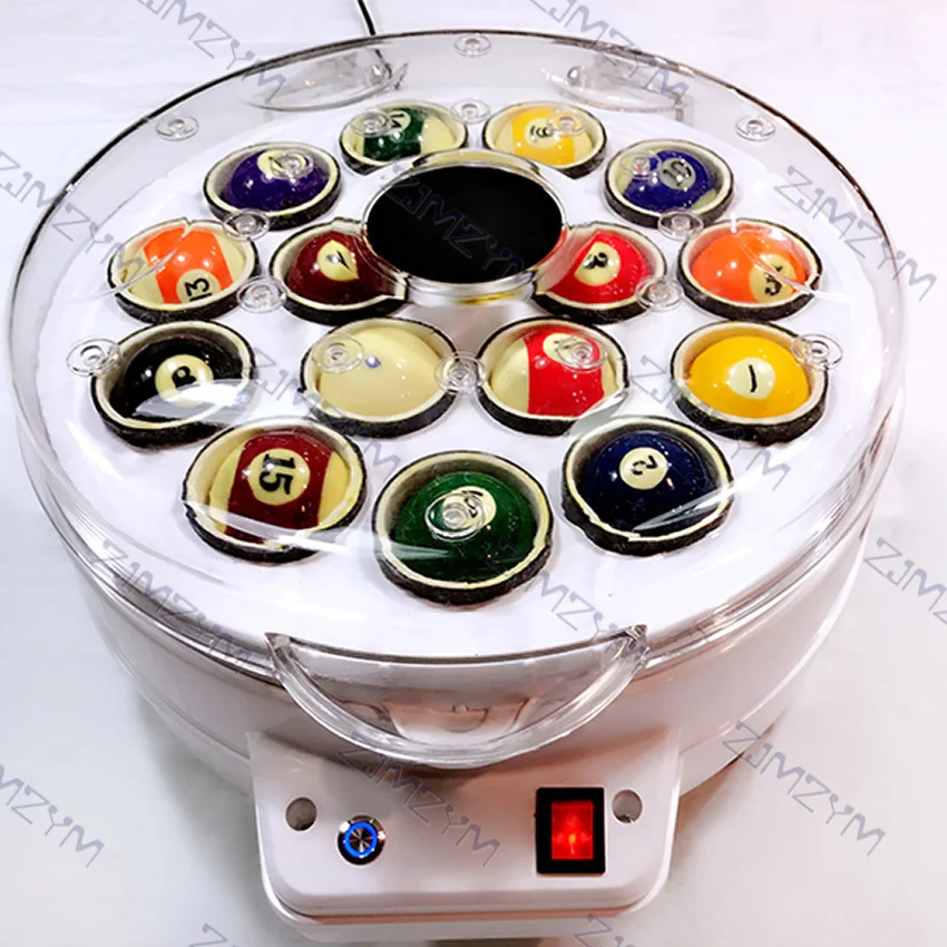 220W Billiard Ball Washing Machine Electronic Automatic Billiard Ball Washer British And American 2 In 1 Pool Ball Washer 220V