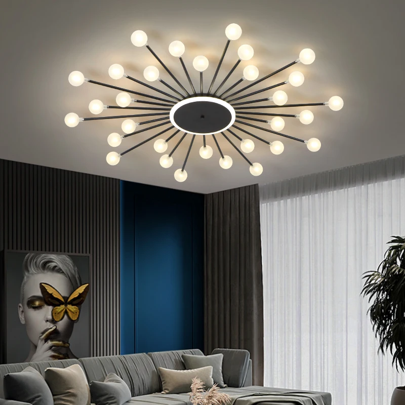 Modern Glass Ceiling Chandeliers Lighting Chandelier For Living Room Bedroom Kitchen Led Light Indoor Lamp  Fixture Lights