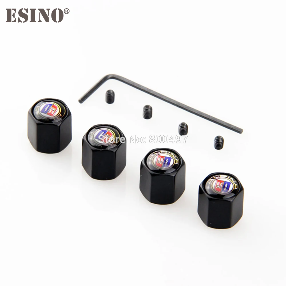 4 x Car Styling Anti-theft Stainless Wheel Tire Valve Stems Caps Car Wheel Tire Stem Air Valve Caps For Alpina B7 B6  D4 D5