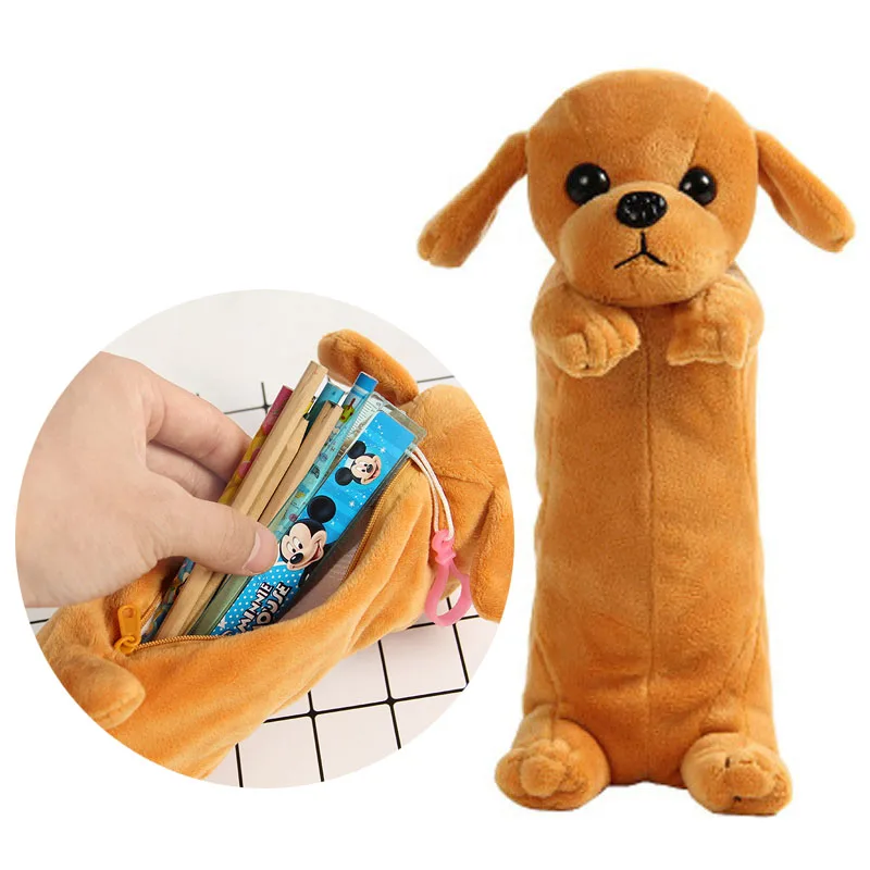 new puppy pencil bag 21cm Cute Husky dog puppy Plush bag Toys Xuena Ruiji animal Storage bag pencil bag gift for child M0216