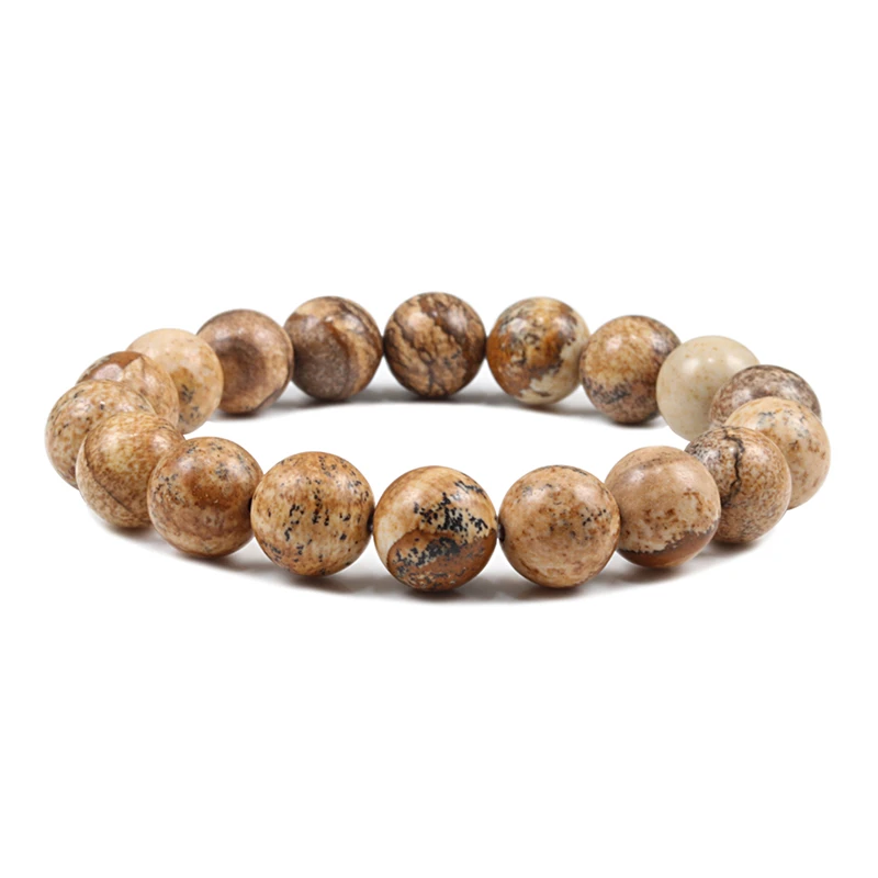Charm Armband Naturstein Perlen 6/8/10mm Vulkanische Lava Tigerauge Perlen Elastische Armbänder Für Männer Frauen schmuck Pulsera hombre