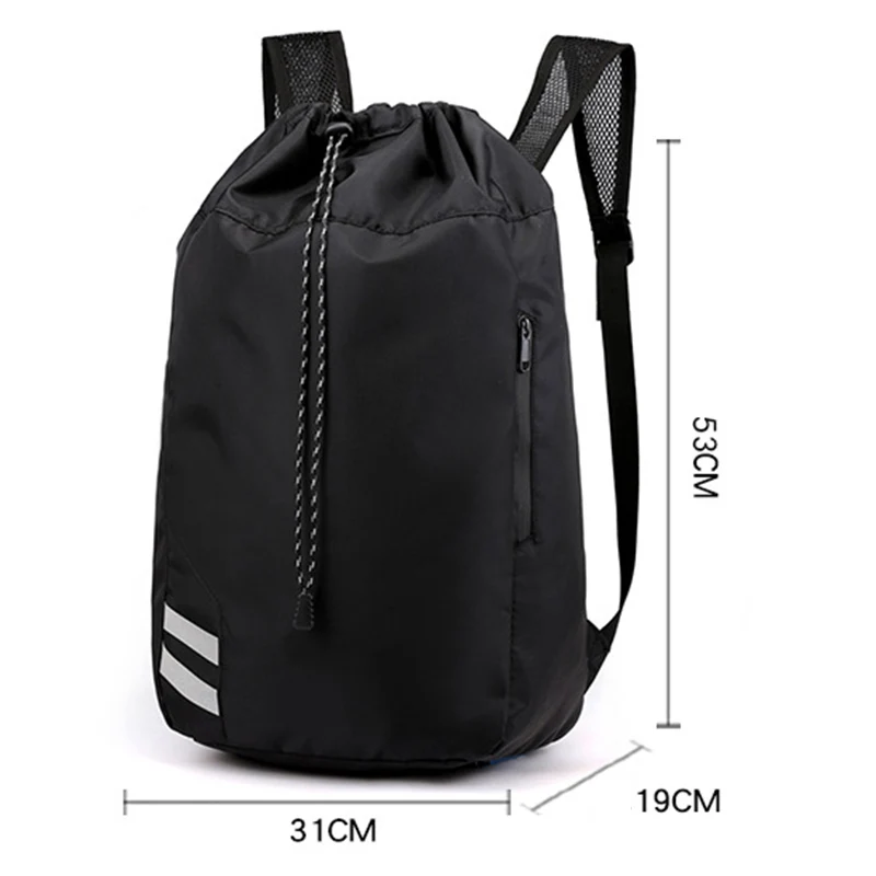 NEW Unisex Sports Backpack Oxford Fabric Bucket Drawstring Waterproof Outdoor Soccer Football Basketball Backpack Bags