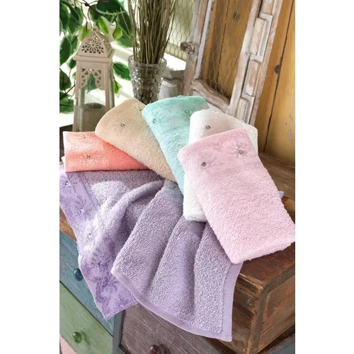 6 Pcs Premium Towel Set Premium Water Absorbent Soft 100% Cotton Fast Dry Kitchen Bathroom House Hand Face Colorful Home towels