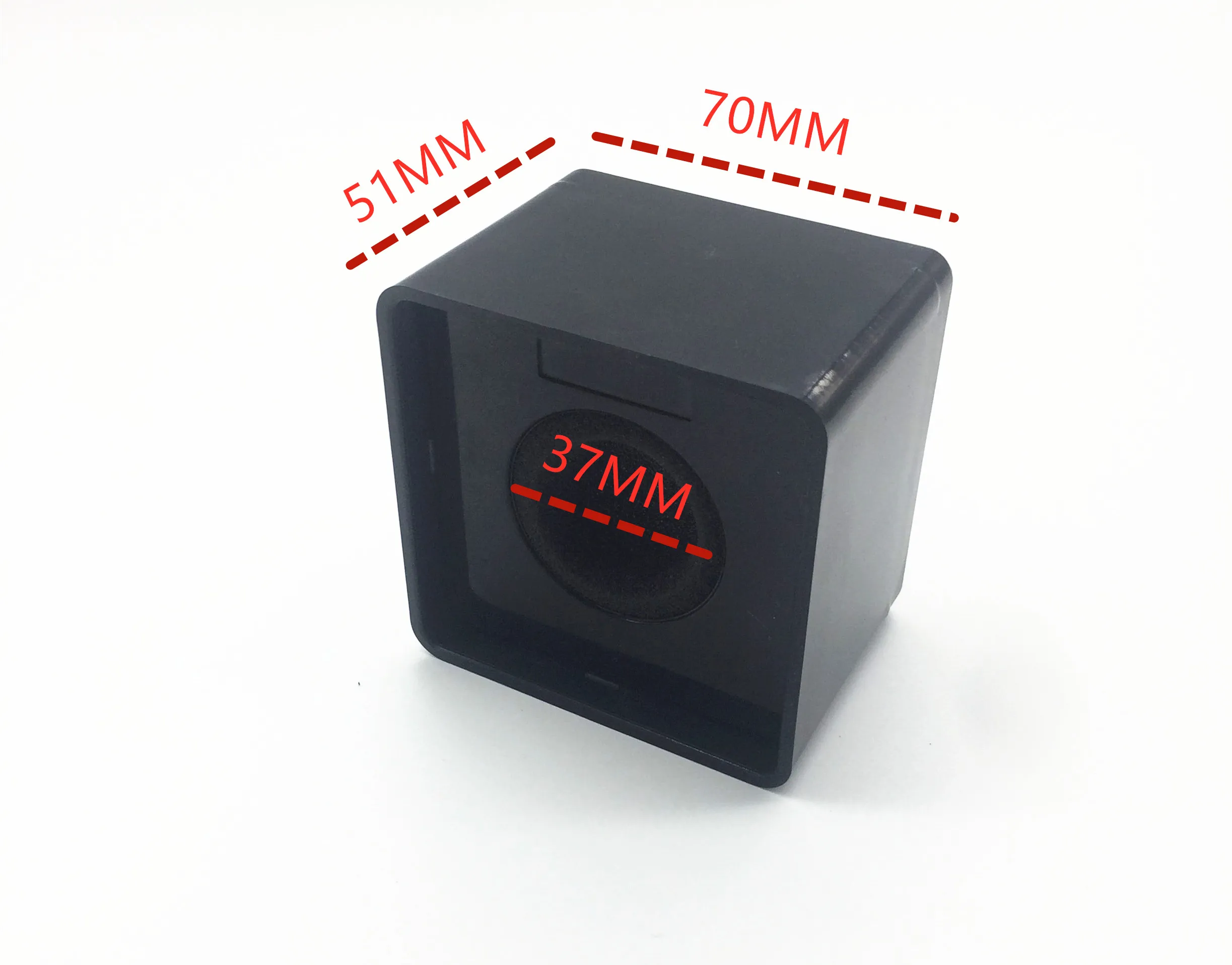 Customized ABS 40MM Hole Black/White Square-shaped Mic Microphone TV Interview Logo Flag Station DIY With Sponge - Image 4
